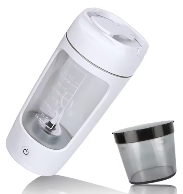 Shaker elétrico portátil de proteína whey de 500 ml com USB